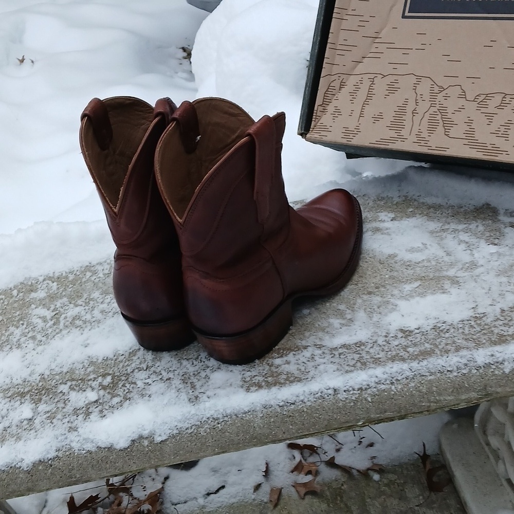 Tecovas The PENNY Brown Leather Cowboy Boots Sz 9.5 - Picture 7 of 16